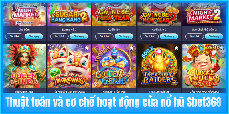 Thuật toán và cơ chế hoạt động của nổ hũ Sbet368